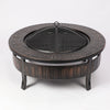 LEVEL 32'' Outdoor Garden BBQ Fire Pit Large Firepit Brazier Round Stove Heater