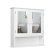 Bathroom Mirror Cabinets Wall Mounted Storage Cupboard Storage Unit with 2 Doors