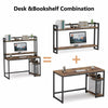 Tribesigns Computer Desk with Hutch and Shelves Study Writing Desk Gaming Table