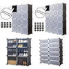 Plastic Wardrobe Clothes Shoe Shelf Storage Organizer Cupboard Closet Cabinet
