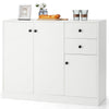 3-Door Storage Cabinet Buffet Cabinet w/ 2 Drawers Sideboard Kitchen Hallway
