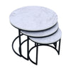 Nest of Tables 2 3 Table Unit LivingRoom Side Lamp Coffee Furniture MarbleEffect