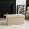 Large Ottoman Box FootStool Folding Storage Toy Seat Pouffe Colors 76*38*38cm