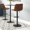 2x Industrial Vintage Tall Bar Stools Adjustable Pipe Stool Bar Chair Furniture