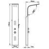 Bathroom Shower Thermostatic Shower Panel Column Tower With Body Jets Twin Head