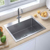 Handmade Kitchen Sink Plumbing Utility Waste Basin Stainless Steel