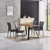 OAK Dining Table Set and 6/4 Grey Leather/Velvet chairs kitchen table set UK