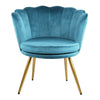 Genesis Flora Accent Tub Chair Scallop Armchair Petal Back With Golden Legs
