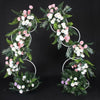 74" Tall Wedding Arch Stand Backdrop Crescent Moon Floral Stand Garland Hanging