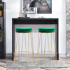 2 Bar Stools Metal Frame Breakfast Chair Kitchen High Counter Seat Pub Restauran