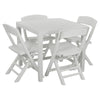 2,4pcGarden Plastic Patio Dining Whether Proof Table & Chairs Outdoors Furniture