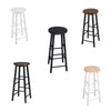 2x Vintage Bar Stools Kitchen Stools Breakfast Pub High Chairs with Metal Frame