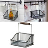 Metal Wire Kitchen Countertop Storage Basket Spice Rack Fruit Vegetable Holder