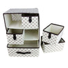 5 Drawers Foldable Storage Boxes with Slid Handle Collapsible Clothes Organiser