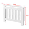 109cm MDF Radiator Cover Wall Cabinet Wide Wood Slats Vertical Grill White DIY