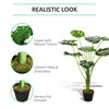 85cm/2.8FT Artificial Monstera Plant Realistic Fake Tree Potted Home Office