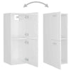 vidaXL Bathroom Cabinet High Gloss White 30x30x80 cm Chipboard GF0