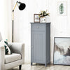 Bathroom Storage Cabinet Floor Standing Wooden Cupboard w/ Single Door & Drawer