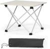 Portable Folding Camping Table Aluminum Lightweight Roll Up Table W/Carrying Bag