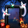 8FT Halloween Inflatable Archway Blow-up Festive Decoration 2 Ghosts 2 Spiders