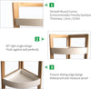 3 Tier Wooden Freestanding Corner Shelf Rack Storage Caddy Organizer Bathroom