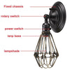 E27 Vintage Industrial Retro Wall Lights Fittings Indoor Sconce iron Metal Lamp