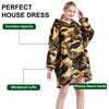 Hoodie Blanket Reversible Oversized Ultra Plush Sherpa Giant Hooded Sweatshirt