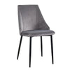 2 pcs Grey Velvet Dining Chairs Kitchen Dining room Restaurant Chair New Design