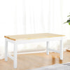 Contemporary Wood Pine Bench 2 Seat Chair Stool for Dining Table Side Furniture