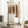 Garment Rack Single Adjustable Portable Clothes Rail Hanging Storage Rail Stand