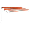 Freestanding Manual Retractable Awning 450x300 Orange/Brown Q7S8