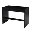 Black Computer Desk 2 Drawer Dressing Table Wooden Furniture Office 100cm - L