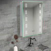 Bathroom LED Mirror Cabinet with Shaver Socket Bluetooth Music Sensor 2 Doors