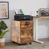Office Filing Cabinet Mobile Under Desk File Storage Cupboard w/ Drawers Wheels