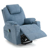 Riser & Recliner Armchair Leather 8 Point Electric Heated Massage Sofa Arm Chair