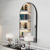 Window Shape Wall Mounted Mirror Bathroom Bedroom Makeup Dressing Mirror Black