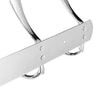 2 Pack Stainless Steel 15 Hooks Coat Clothes Door Holder Rack Hook Wall Hanger