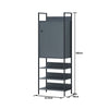 Open Wardrobe Clothes Organizer Closet Cupboard Bookshelf Grey Storage