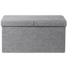 Folding Storage Ottoman Oxford Fabric Footstool Bench Toy Box Chest with Lid