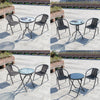 Garden Bistro Patio Furniture Set Folding Table Chairs Outdoor Indoor Rattan NEW
