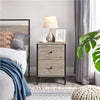 Bedside Table with 2 Drawers,End Table with Storage for Living Room/Bedroom,G