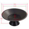 56cm Cast Iron Round Bowl Fire Pit - Outdoor Firepit for Garden and Patio Type B