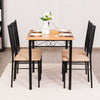 5PCS Dining Table & Chair Set Breakfast Bar Kitchen Furniture with Padded Seat