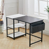 120x60cm Computer Desk with Storage Shelves Home Office Study Writing Work Table