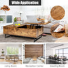 110cm Lift Top Coffee Table Modern Wooden Lift Top Dining Table Hidden Storage