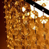 Modern Spiral Droplets Crystal Bead Ceiling Chandelier Light Shade Pendant Lamp