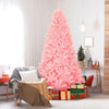 Decorative Pink Artificial Christmas Tree Xmas Full Tree Mall Seasonal Holiday
