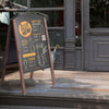 A-Board Frame Pavement Sign Floor Chalkboard Advertising Menu Sandwich Outdoor