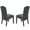 Set of 4 Modern Dining Chairs Padded Seat High Back Dining Side Velvet Chairs