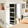 Wall-mounted Jewelry Storage Cabinet Sliding Door Jewelry Armoire W/ Mirror